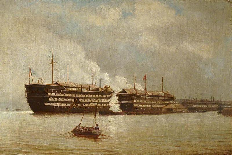  HMS 'Excellent' and HMS 'Illustrious' by Henry J. Morgan